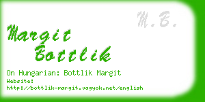 margit bottlik business card